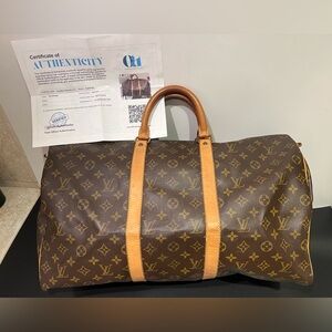 🎄Sale! Today Only🎄Authentic Louis Vuitton Keepall Duffle Bag-Unisex, w/COA